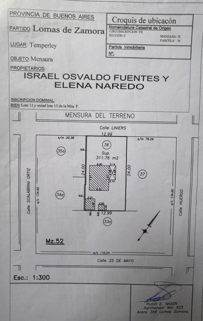 Lote con pequeña construccion en Liniers al 1100 — foto 3 de 3