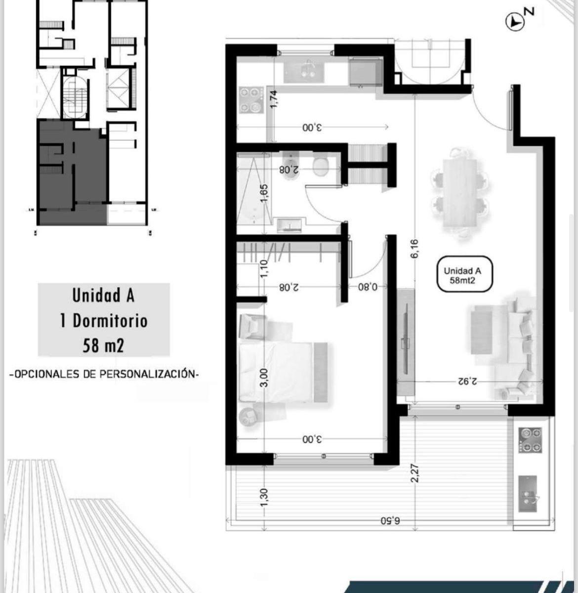 VENTA DE DEPARTAMENTO DE 2 DORMITORIOS EN POZO — foto 2 de 11