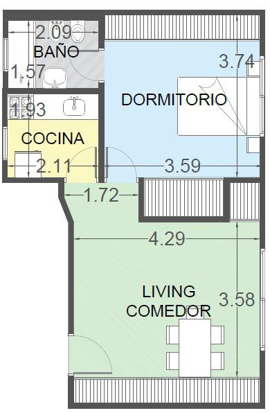 Departamento - Almagro — foto 2 de 16