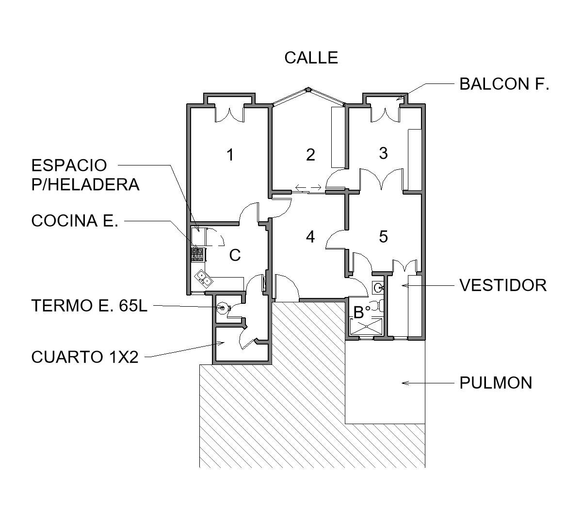 Departamento - Balvanera — foto 1 de 8