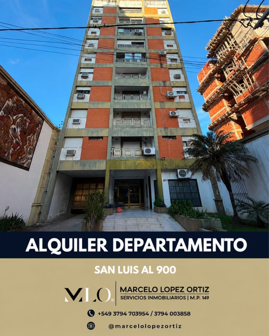 ALQUILER DEPARTAMENTO BARRIO CAMBA CUA - SAN LUIS AL 900