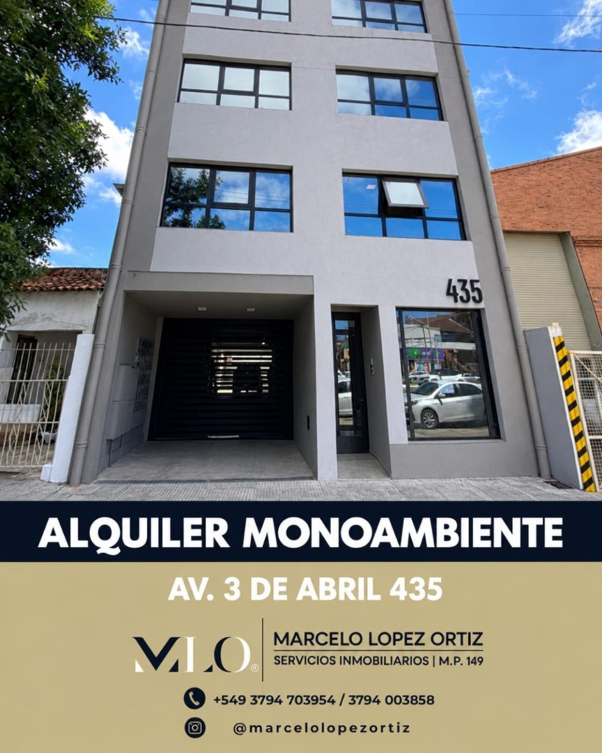 ALQUILER MONOAMBIENTE A ESTRENAR
